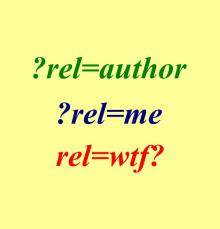 rel=author rel=me authorship markup